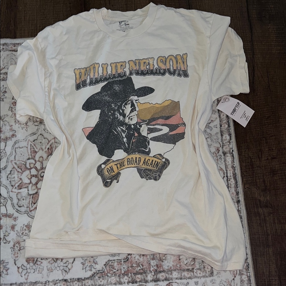 Fruit of the Loom Willie Nelson Graphic T-Shirt - White